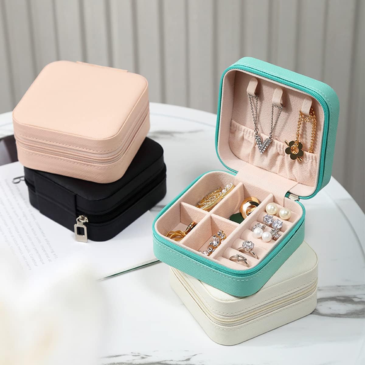Mini Joyero Portatil Rosado