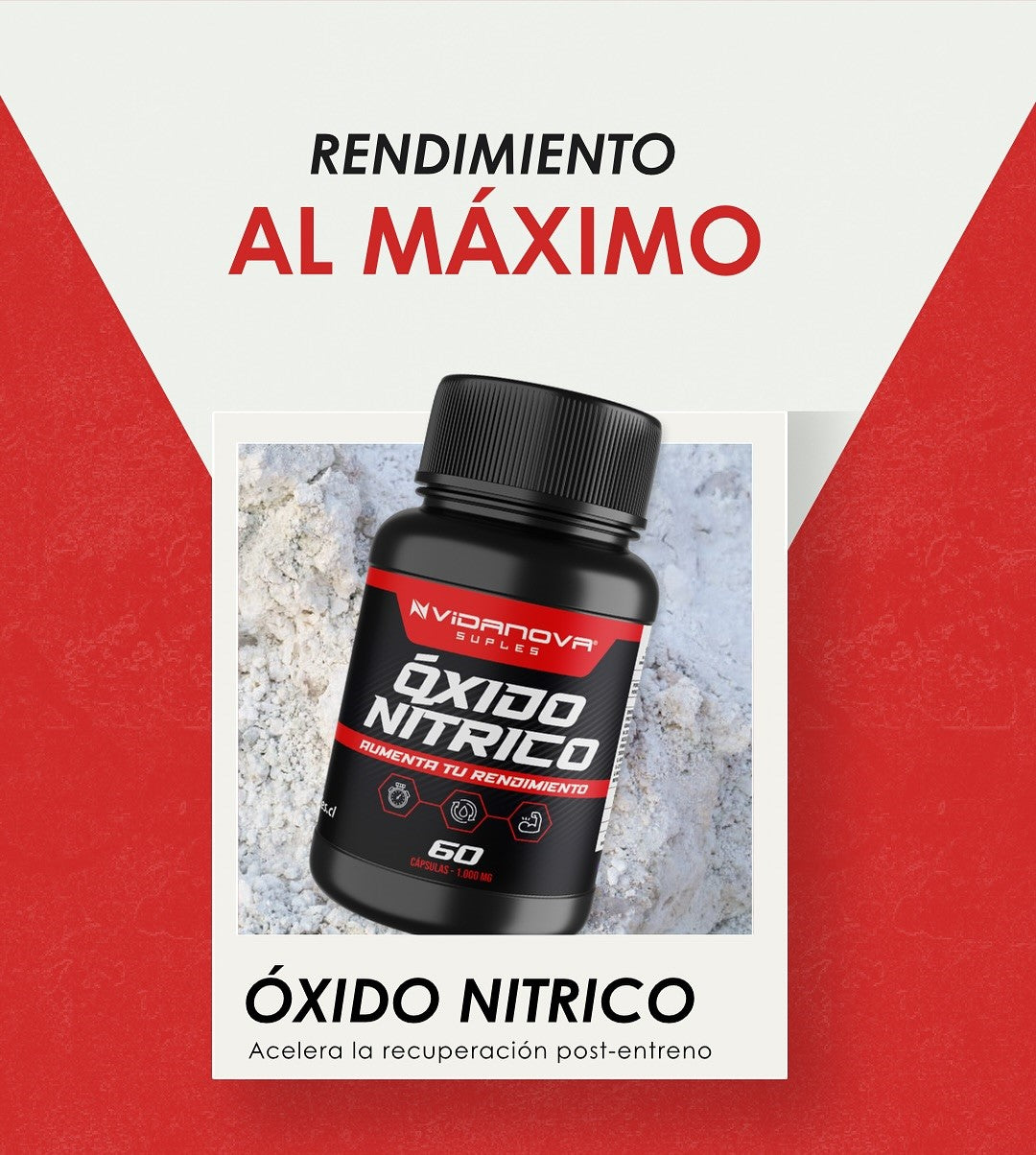 Óxido Nítrico – Rendimiento y Vascularización al Máximo 1000MG 60 CAPS
