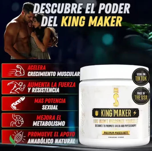 King Maker ™ - Suplemento 13 en 1 X 60 caps - Potencia Masculina al Siguiente Nivel